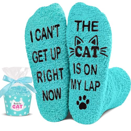 Bebila Cat Gifts For Women Funny Socks For Cat Lovers Novelty Socks Gifts For Mom Gradma