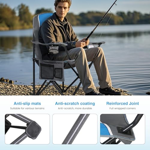 LET'S CAMP Silla de Camping Plegable Exterior Sobredimensionada Charles miniatura 4