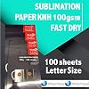Heat Transfer Paper for Sublimation Koala 100g 8.5 x 11 Pack of 100 Sheets