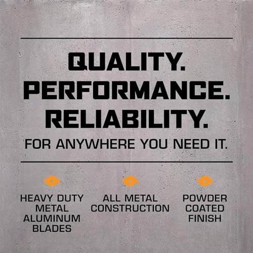 image for Hurricane 2-Pack Pro High-Velocity Oscillating Metal Stand Fan w/ 3-Sp