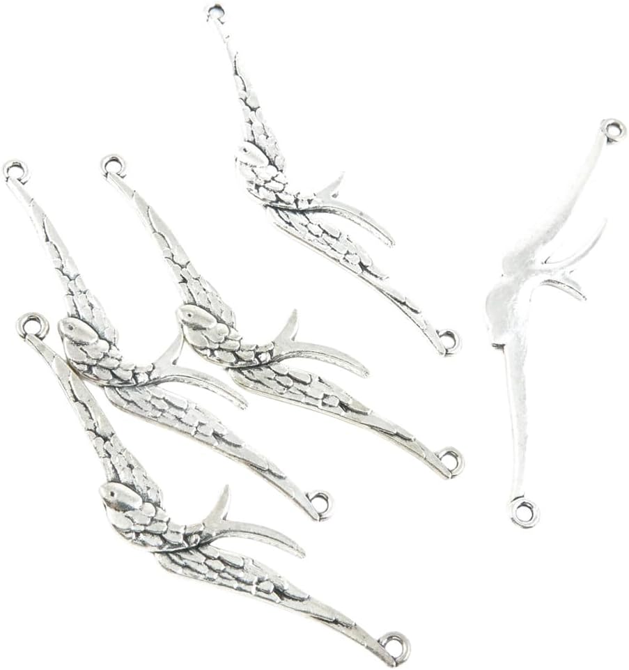 270 PCS Charme Findings Supplies Lots Bulk Supply Making Craft Accessoires Antique Ancient Silver Tone Jewelry Making Charms KN0892 Owl Connector