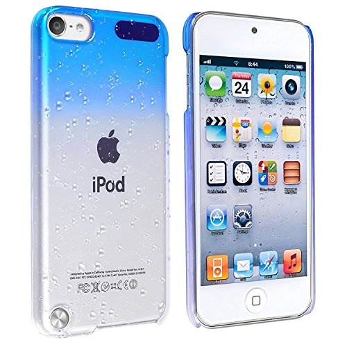 Generic Leegoal(TM)Baby Blue Raindrop Crystal Hard Back Cover Case for Apple iPod Touch 5th Generation 5G 5