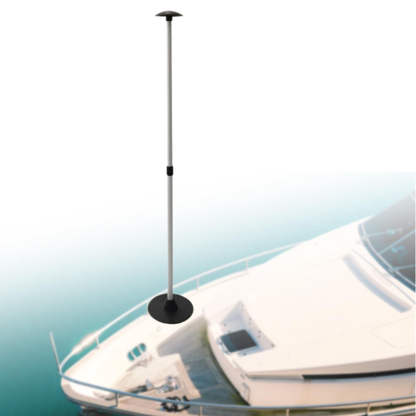 Poste de Soporte para Cubierta de Barco, de Verticales para Barcos, Base Estable, Superficie Ancha, Evita La Acumulación de Agua, Acces