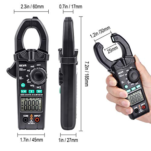 Stromzange BEVA Clamp Meter – Zangenmessgerät für Wechsel- und Gleichstrom