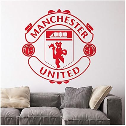 Amazon マンチェスターユナイテッドクラブエンブレム ウォールステッカー 転写式 壁紙 ウォールステッカー オンライン通販
