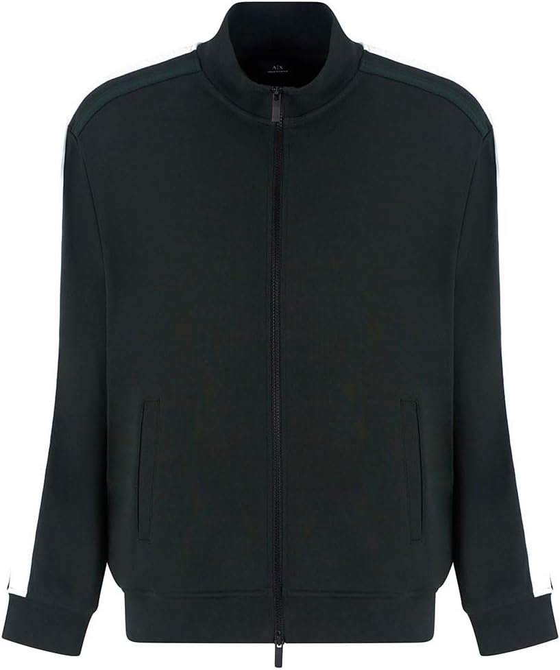 Armani Exchange mens Logo Tape Full Zip - Image 4