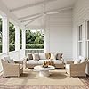 Nuloom Outdoor Performance Collection Nakia Brown/Ivory, 8' x 10', Soft and Cozy, High Traffic, Stain Resistant, Easy Clean, Durable Area Rug for Indoor/Outdoor Patio, Deck, Porch, Garden, Courtyard