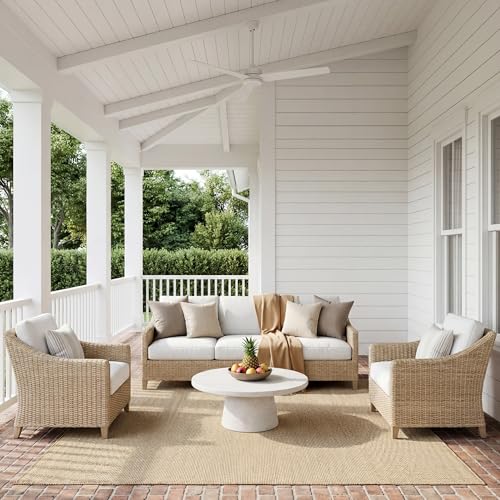 Nuloom Outdoor Performance Collection Nakia Brown/Ivory, 8' x 10', Soft and Cozy, High Traffic, Stain Resistant, Easy Clean, Durable Area Rug for Indoor/Outdoor Patio, Deck, Porch, Garden, Courtyard