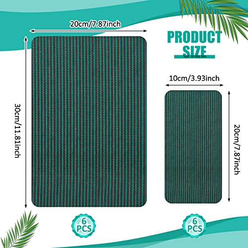 Amylove SSU-AMYLOVE-3421 6 Pcs Pool Safety Cover Patch Kit Swimming Pool Cover Patch Repair Kit Self Adhesive Mesh Pool Cover Patch Pool Cover Saver Patch thumb #1