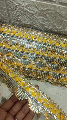 Image of Lace Border for Decorate Saree Suits Dupatta Handcraft Products Size 5 Meter (RM-LACE21-1)