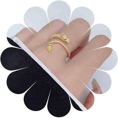 Vintage Dragon Rings Half Open Dragon Wrap Ring Gold Adjustable Dragon Finger Ring Punk Dragon Rings Jewelry for Women