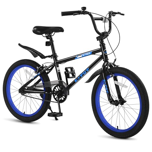 BGGFNZ 20 Inch Kids' Bike for Boys Aged 7-12, BMX-Style Boys Bike for Kids, Lightweight Children's...