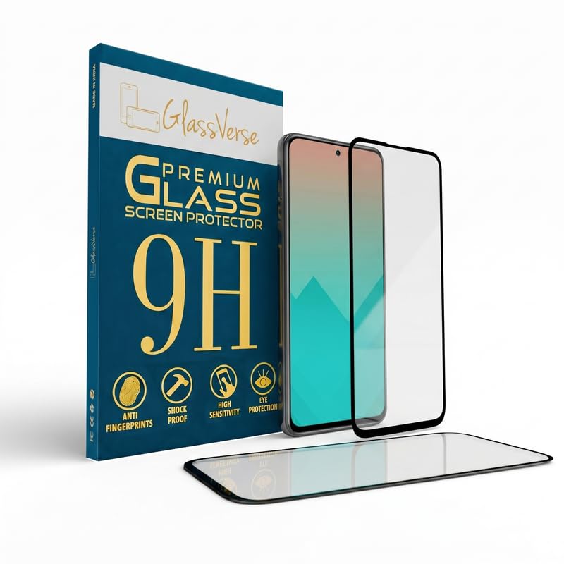 Image of GlassVerse Toughened Oleophobic Tempered Glass For Tecno Camon 30 Pro (Pack Of 2) with Free Installation Kit Full screen Coverage - 6.78 inch