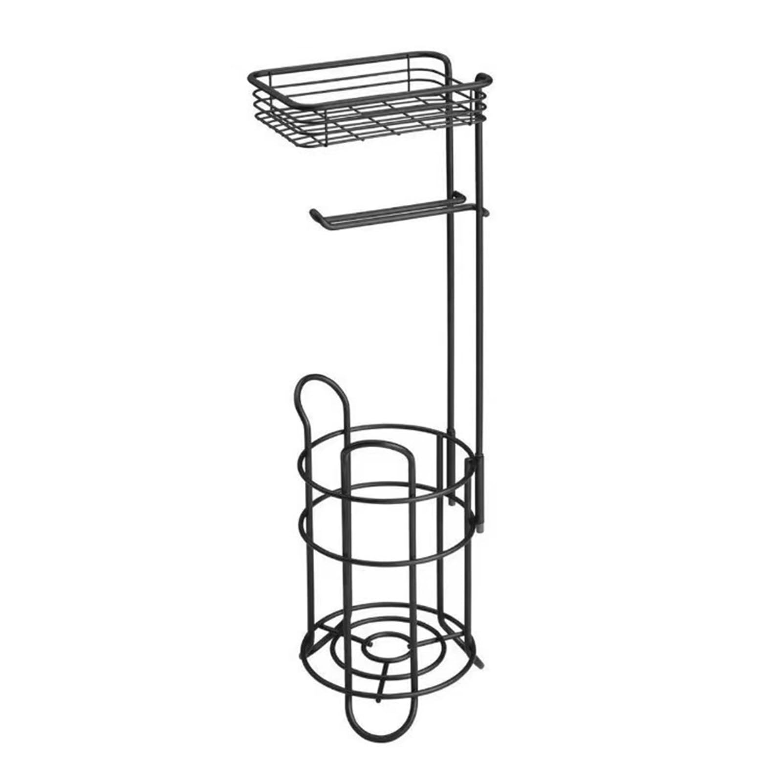 Smooth Iron Tissue Holder Freestanding Design Contemporary Brackets for Bathroom Bedroom or Kitchen Kitchen Tissue Stand