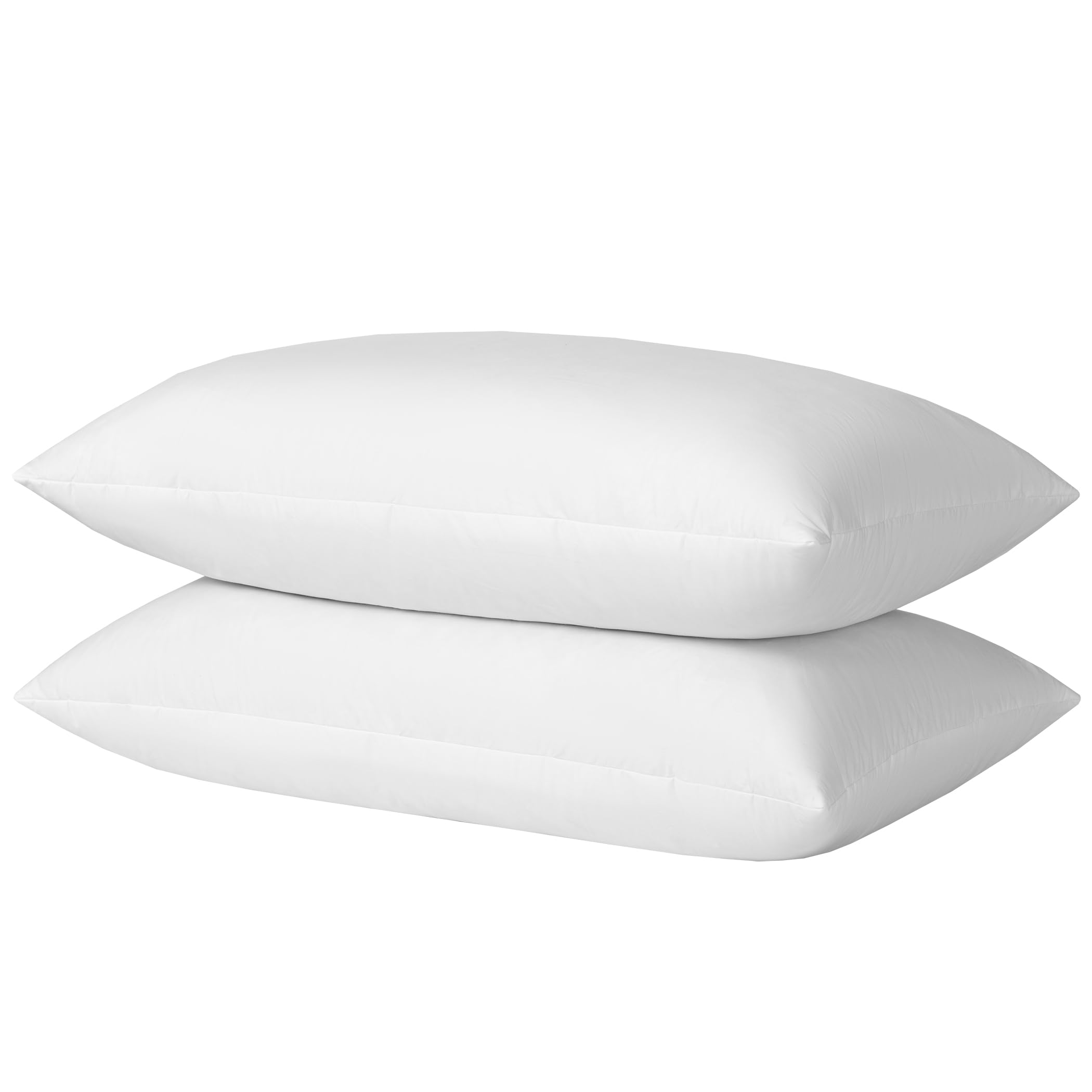 Goose Feathers and Down Pillows, Cotton Cover, Bed Sleeping Hotel Collection Pillows,Set of 2, King Size 20x36