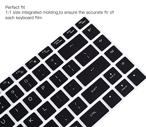Image of Keyboard Cover Skin for 2024 2023 Dell Alienware M16 R1 R2, Dell G16 7630, Alienware x17 R2 R1 17.3 inch, Alienware m15 R5 R6 R7 & Alienware x15 R1 R2 15.6 inch, Alienware m17 R5 Protector, Black