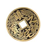 Toyvian Colgante De Moneda De Cobre Arte Decorativo Estilo Chino Moneda Fortuna para Decorar Interiores Temática Asiática