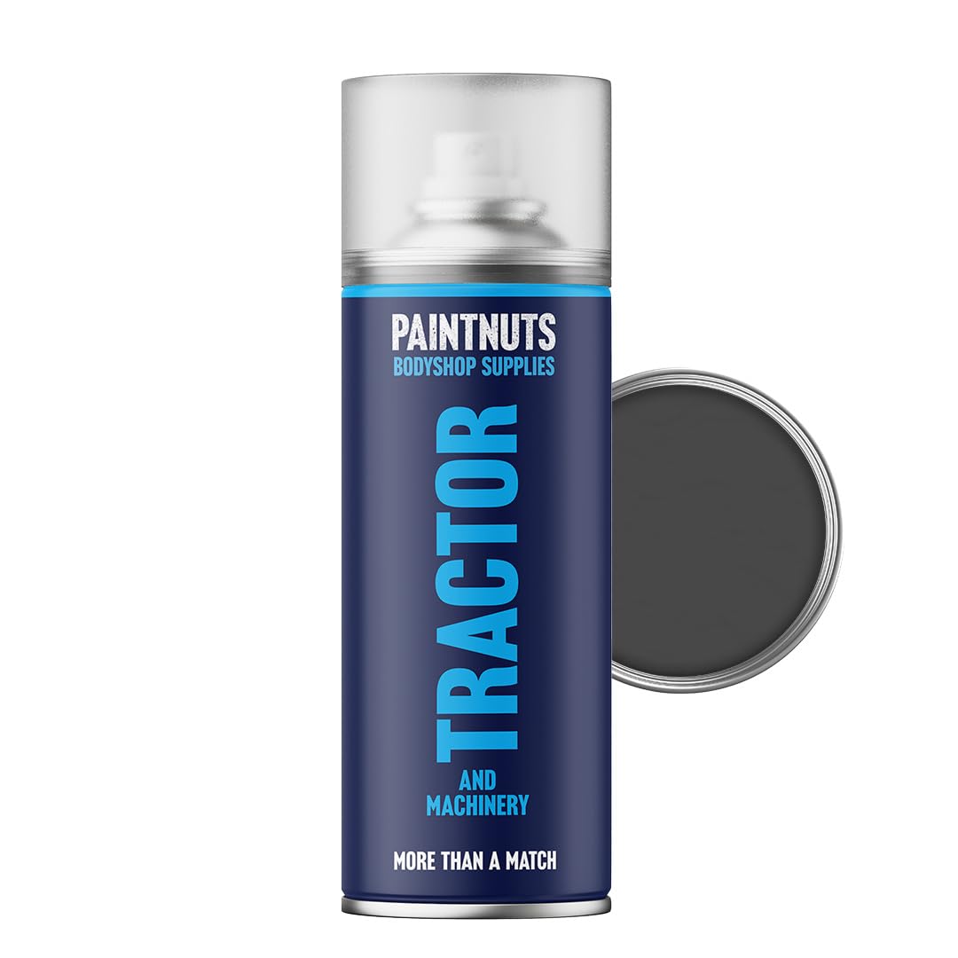 Paintnuts Ford Dark Grey Tractor & Machinery Paint Suitable For (Lm7278) - 400Ml Aerosol