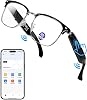 AI Smart Glasses, Bluetooth Glasses for Men & Women, Instant Recording Translation, Blue Light Blocking Lens with Dual Speakers, voice assistant for Travel, Work, Business