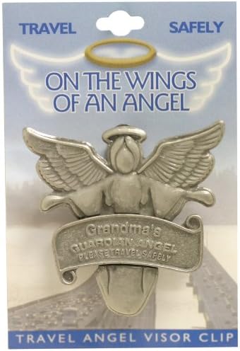 GRANDMA Grandmother Travel Guardian Angel Visor Clip