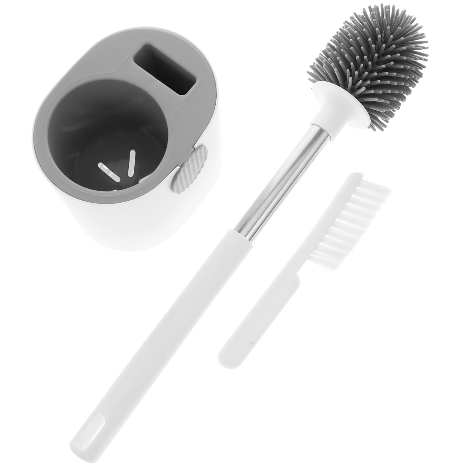 Brosse WC murale avec support de rangement compact pour toilettes
