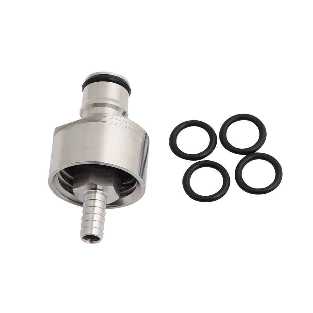 304 water carbonator Carbonation Cap Counter Pressure Bottle Filling with 5/16