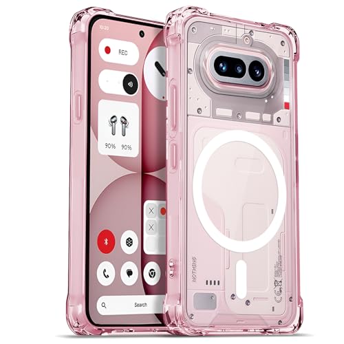 Image of AESTMO Clear Back Cover for Nothing Phone 4A | 360 Protection | Transparent Back Cover for Nothing Phone 4A (PC + TPU, Compatible with MagSafe Accessories, Transparent Bumper)