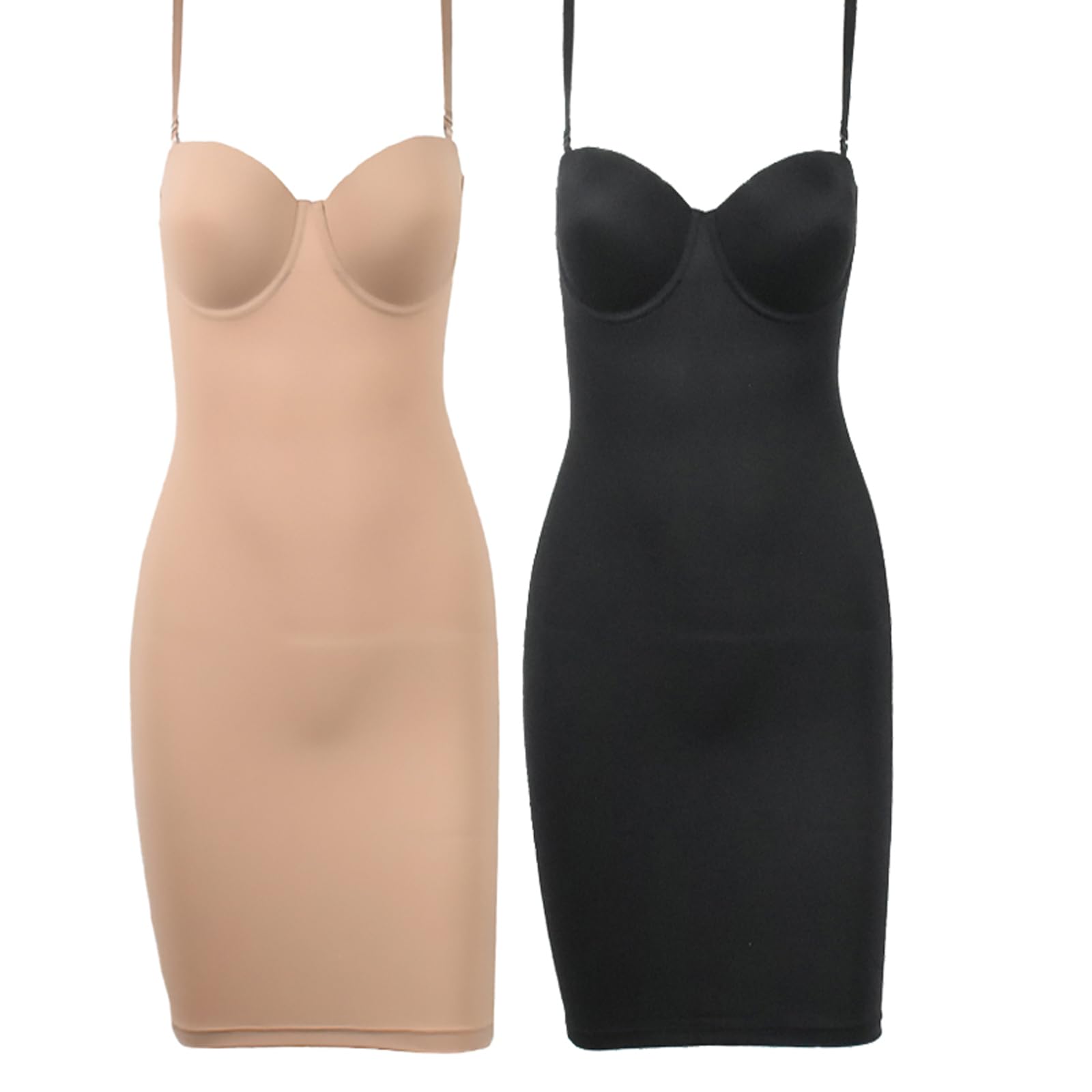 Fajas adelgazantes de Longitud Completa, Vestido de Tubo Recto, Moldeador de Cuerpo, Mujeres Flacas Debajo de Vestidos, Ropa Interior