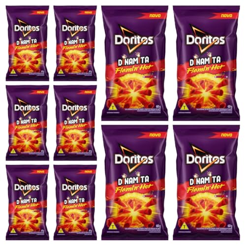 KIT 10 Doritos Dinamita Flamin’ Hot 60g Carne Defumada