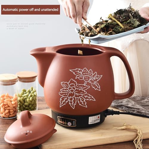 Olla Eléctrica Automática para Medicina China, Cacerola de Arcilla Púrpura 5L miniatura 2