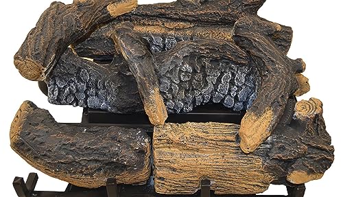 Procom Ventless Dual Fuel Gas Log Set - 18In., 30,000 Btu, T-Stat Control - Model# Pcnsd18T #TOP5