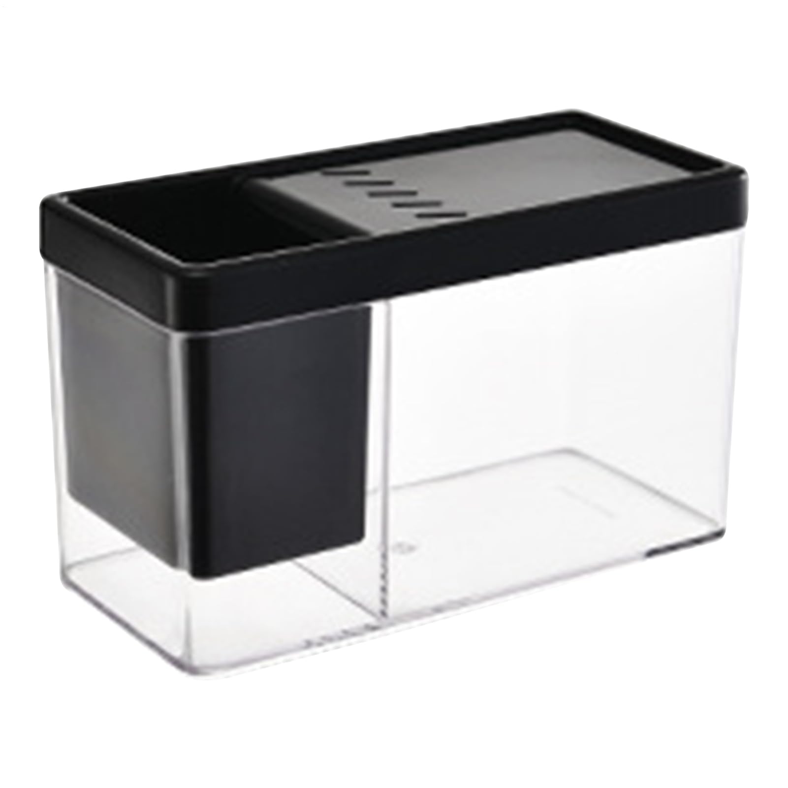 Small Fish Tank - Transparent Mini Aquarium for Desktop | Tiny Aquariums with Sea Monkeys, Shrimp, Snails, Betta Fish, Small Pets, Smalls Aquarium for Office Home Decor