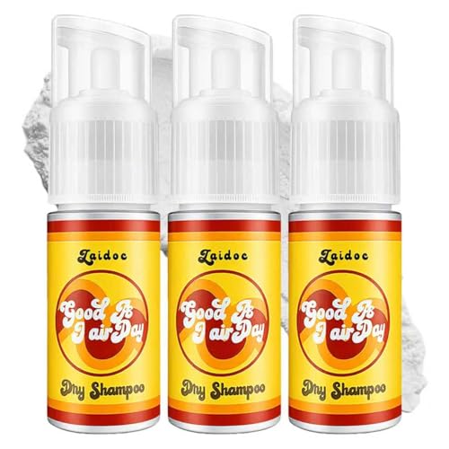 ZAIDOC 3 Packs Dry Shampoo Powder Dry Shampoo with Corn starch & ArrowrootPowder for Women & Men No White Cast Absorbs Oil Non-Greasy Strengthening & Volumizing for All Hair Colors 1.4oz*3