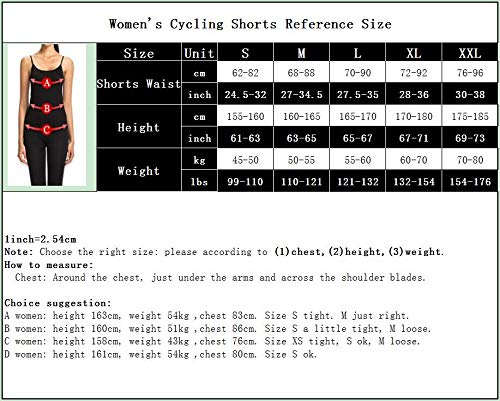 Short feminino de ciclismo com acolchoado 3D para ciclismo, respirável, à prova de choque, A1, XXL F