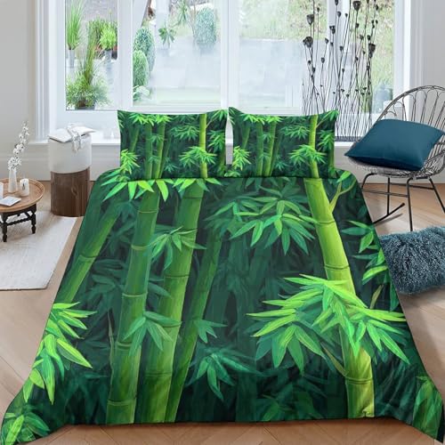 Parure de lit avocat 260x220cm avec housse de couette microfibre pour ado - 4