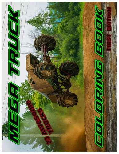 Mega Trucks Coloring Book for Kids