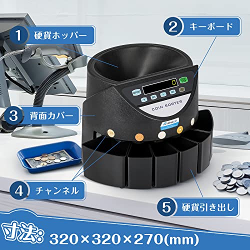 Frifreego コインカウンター 自動硬貨計数機 FRIE-950D の商品画像 4