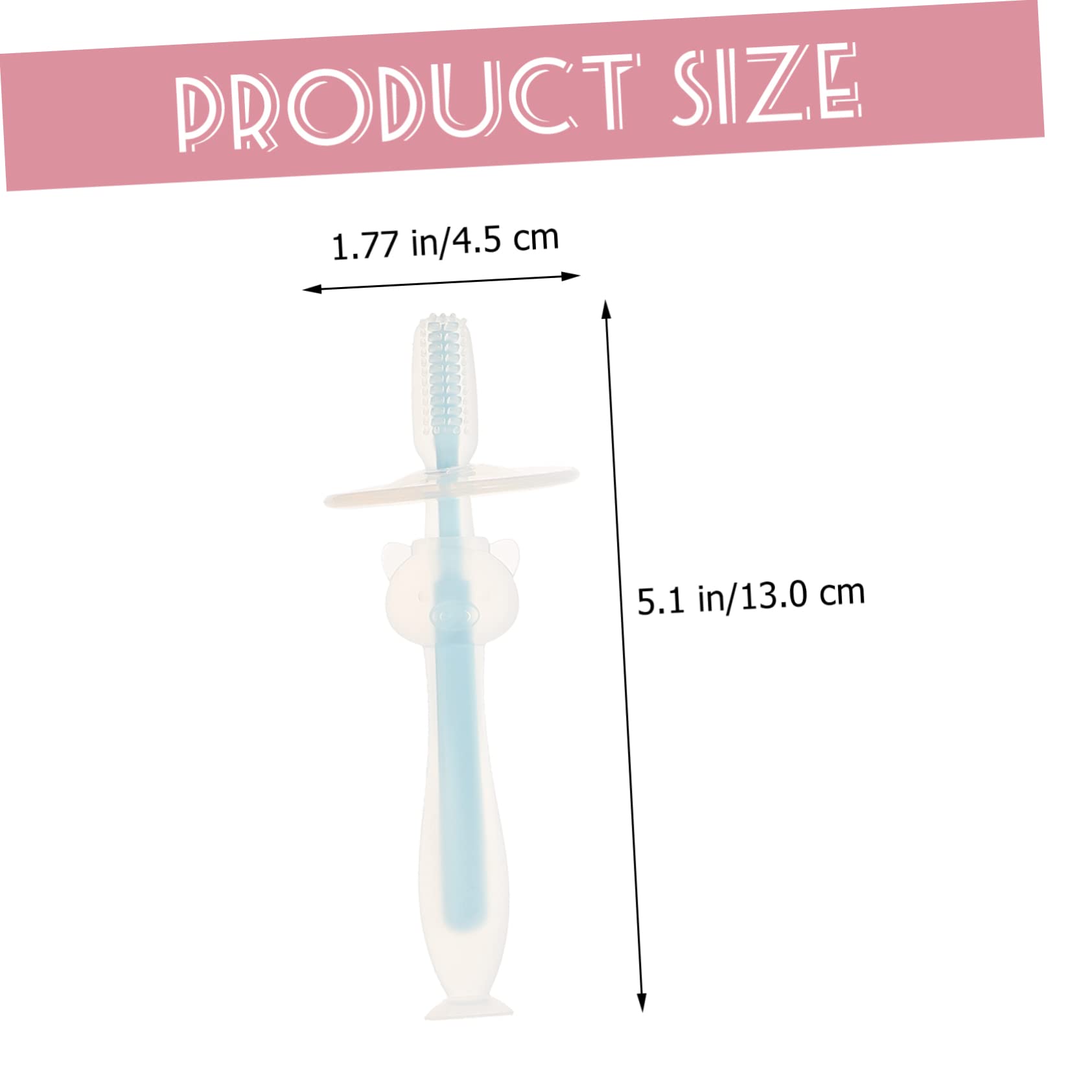 Cepillo De Dientes Para Bebé Tren De Silicona Cepillo De Dientes Para Cepillo De Dientes Para Recién Nacidos Paquete Múltiple Cepillo De Dientes De 4 piezas x 4