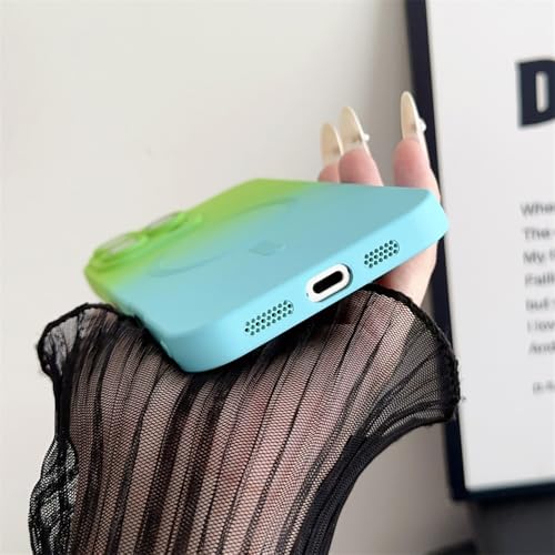 Coque magnétique silicone souple iPhone 16 et 15 Pro Max dégradé