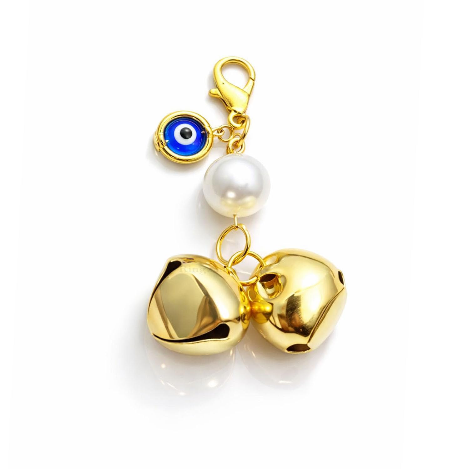 Evil Eye Pet Protection Charm With Bell | Pets Collar Charm | Blue Evil Eye Pendant for Dogs, Cats, Birds & More Pets |Dog Collar Charms Lucky Amulet Collar Tag & Keychain for Men & Women Good Luck Bell-image-33