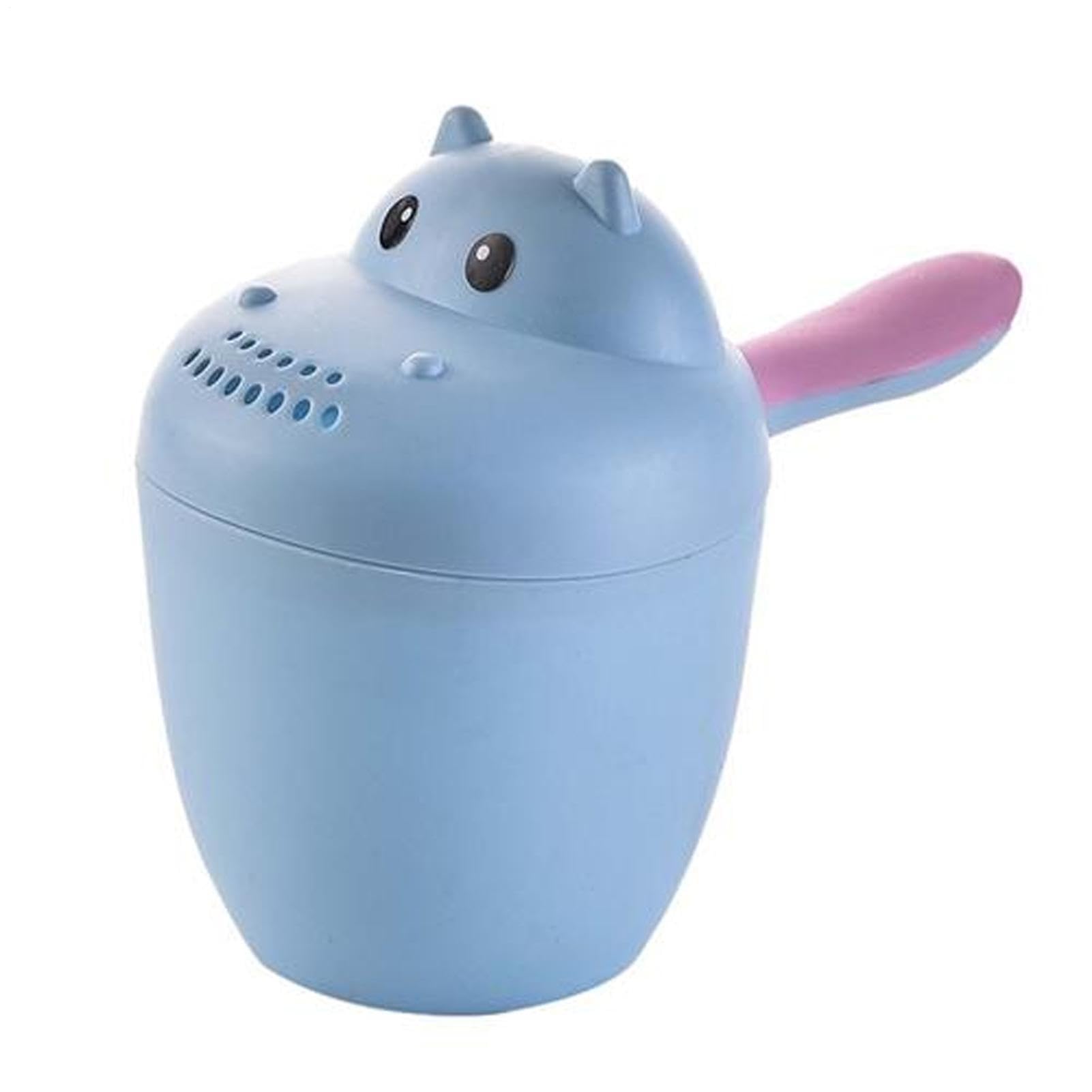 tazadeenjuaguecon ú para bebés - tazadeenjuaguede bañode hipopótamo de Dibujos Animados | Cuchara para Agua de bañode bebé PP de 19x15x7cm para Lavar el Cabello, tazadeenjuaguede