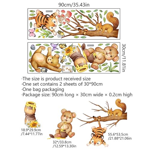 Vinilos Decorativos Woodland Animal en Vinilo PVC Removible miniatura 2