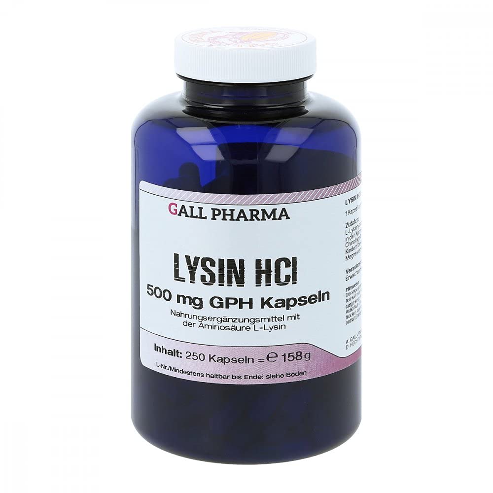 lysin hcl 500 mg gph kapseln 250 St