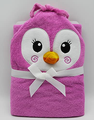 Zoocchini Hooded Penguin Towel for Babies to 2 Year olds a