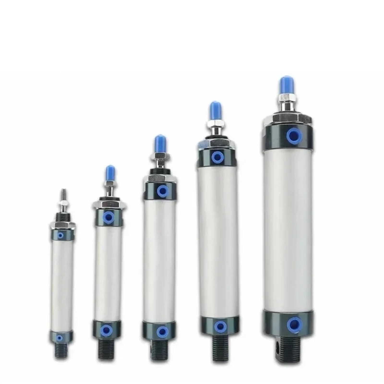 Qlymddsa 125Mm Stroke 1Pcs Pneumatic Mini Cylinder Mal 16/20/25/32Mm Bore 25/50/75/100/200/300/400/500Mm Stroke Single Lever Pneumatic Air Cylinder(,Bore 16Mm)