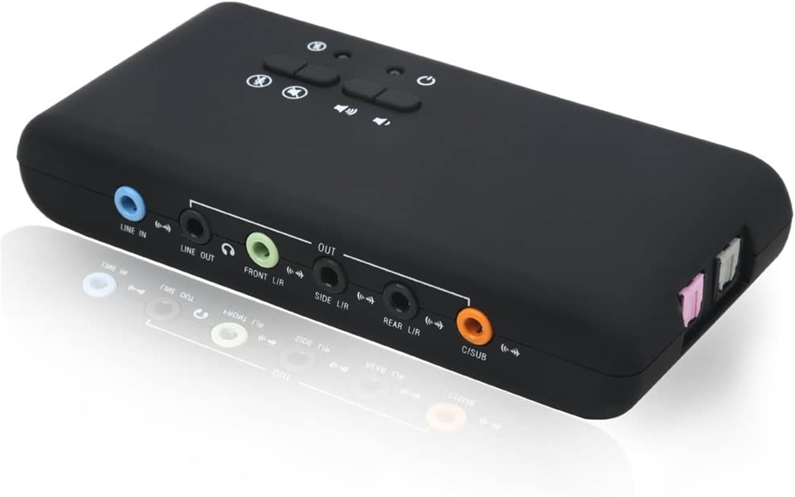 TERRIFI 7.1 USB Sound Card with 3.5mm Audio Jacks - 48KHz Sample Rate, 8-Channel DAC, 2-Channel ADC, S/PDIF Input and Output, Loop-Back Support, Standalone Cmedia Software for Windows Only