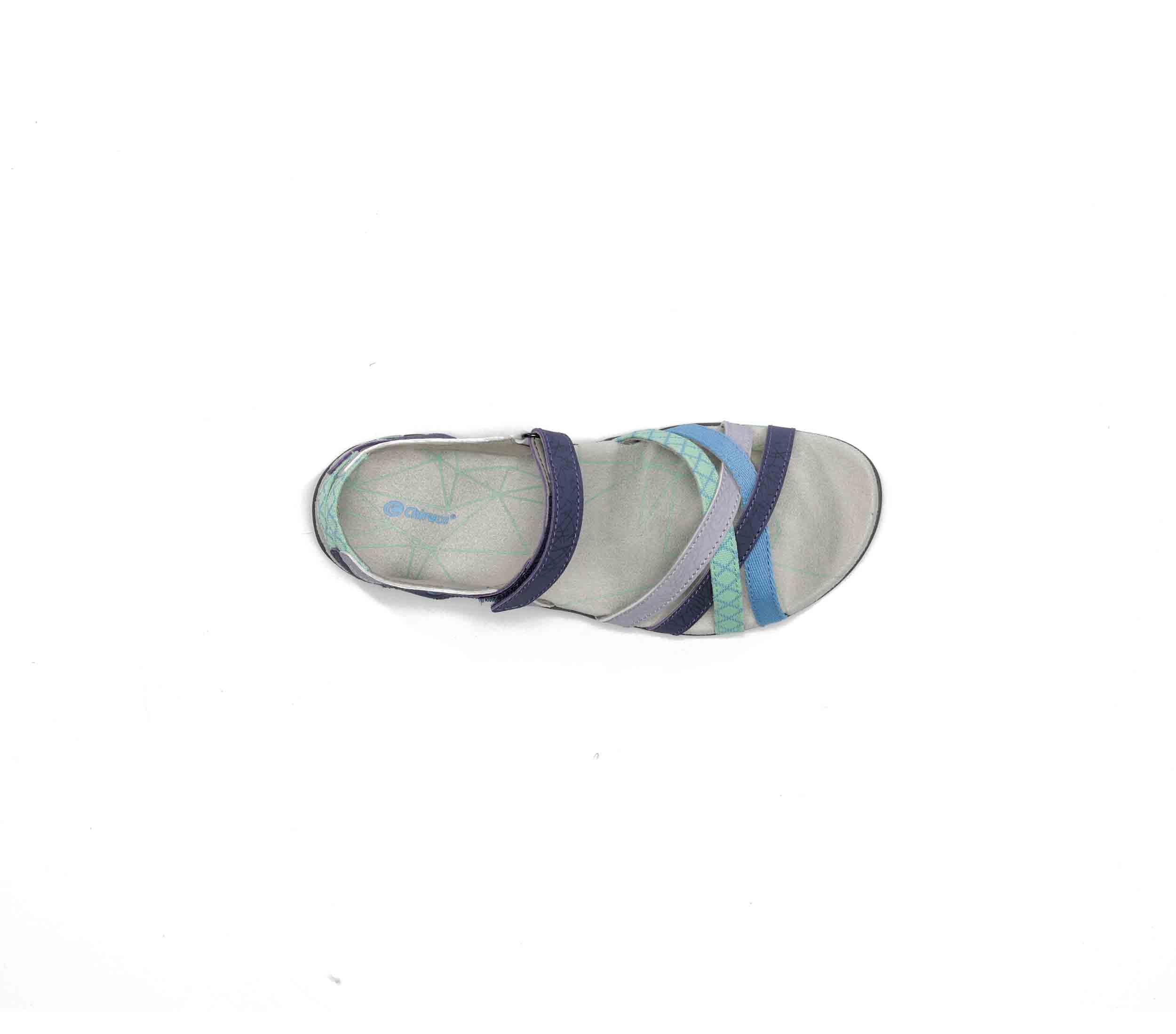 CHIRUCA Malibu 25 Sandales synthétiques pour femme Bleu marine/vert