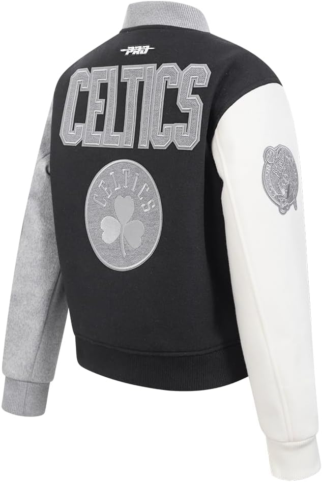 Womens NBA Reverse French Terry Wool Varsity Jacket - Image 4