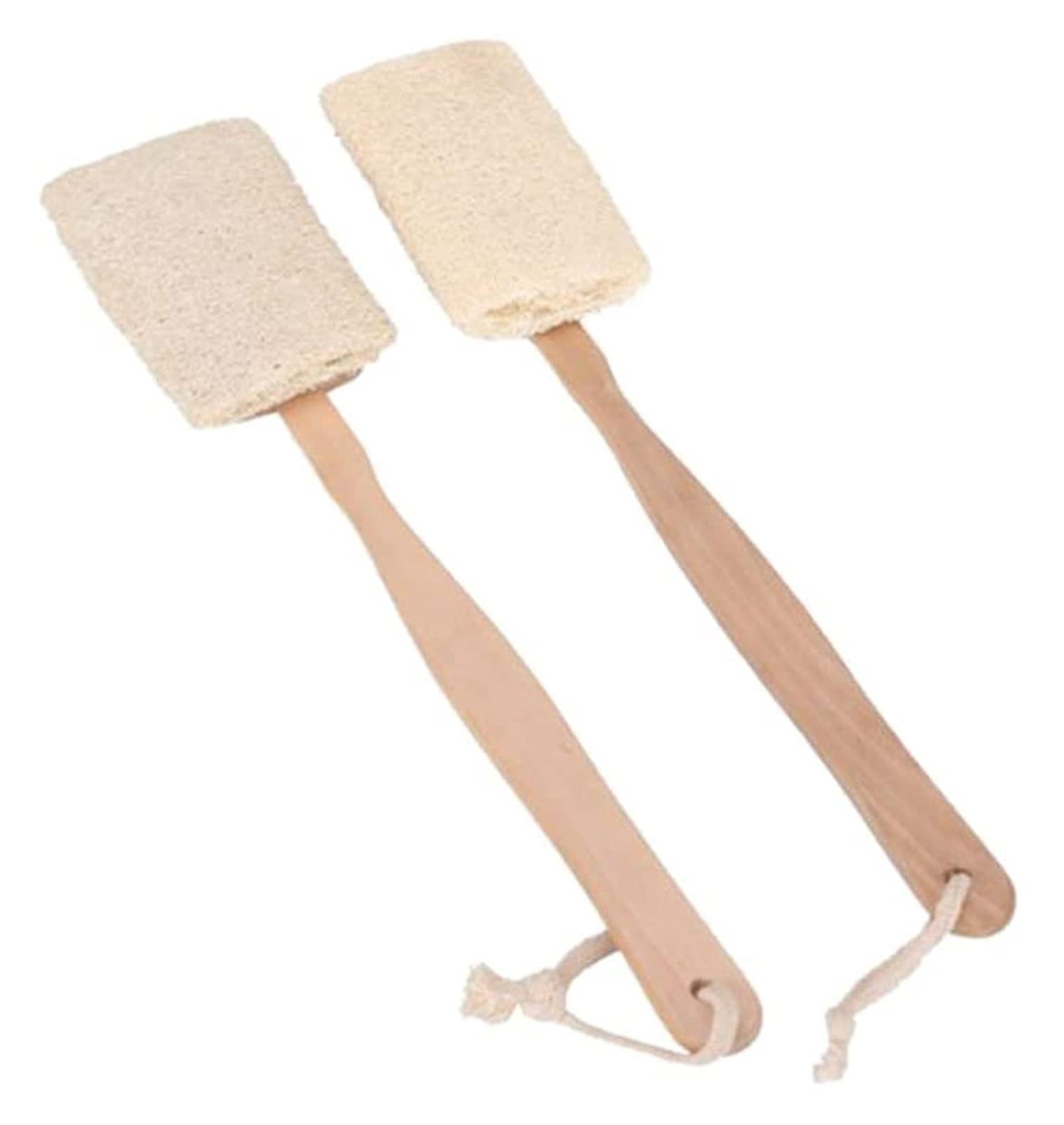 Cepillo de baño con Mango Largo, Cepillo de lufa Natural, Cepillo Exfoliante para el Cuerpo, Cepillo para la Espalda, Cepillo de baño y Ducha Corporal, cepillos para el Cuerpo y el baño