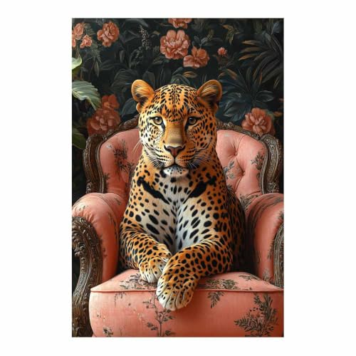 Lienzos decorativos de leopardo TZKRWRH en tejido no tejido de alta calidad 30x60cm